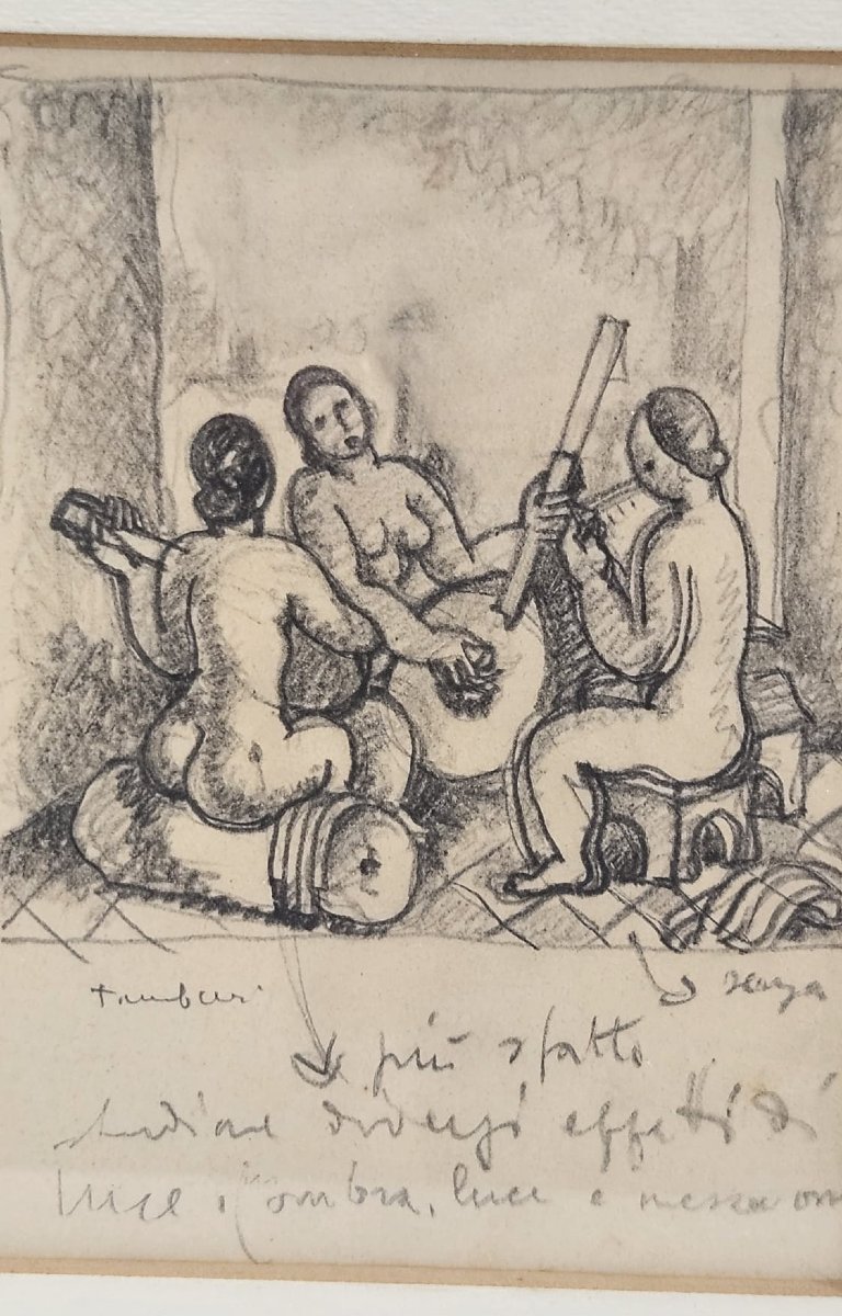 Orfeo Tamburi disegno su carta -photo-2