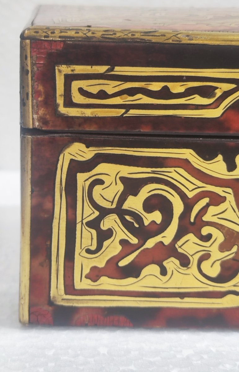 Scatola Boulle porta guanti Napoleone III -photo-5