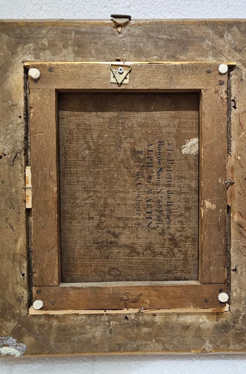 Ritratto di gentiluomo, olio su tela, XIX secolo-photo-3