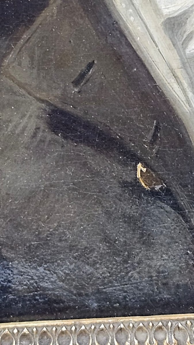 Ritratto di gentiluomo, olio su tela, XIX secolo-photo-2