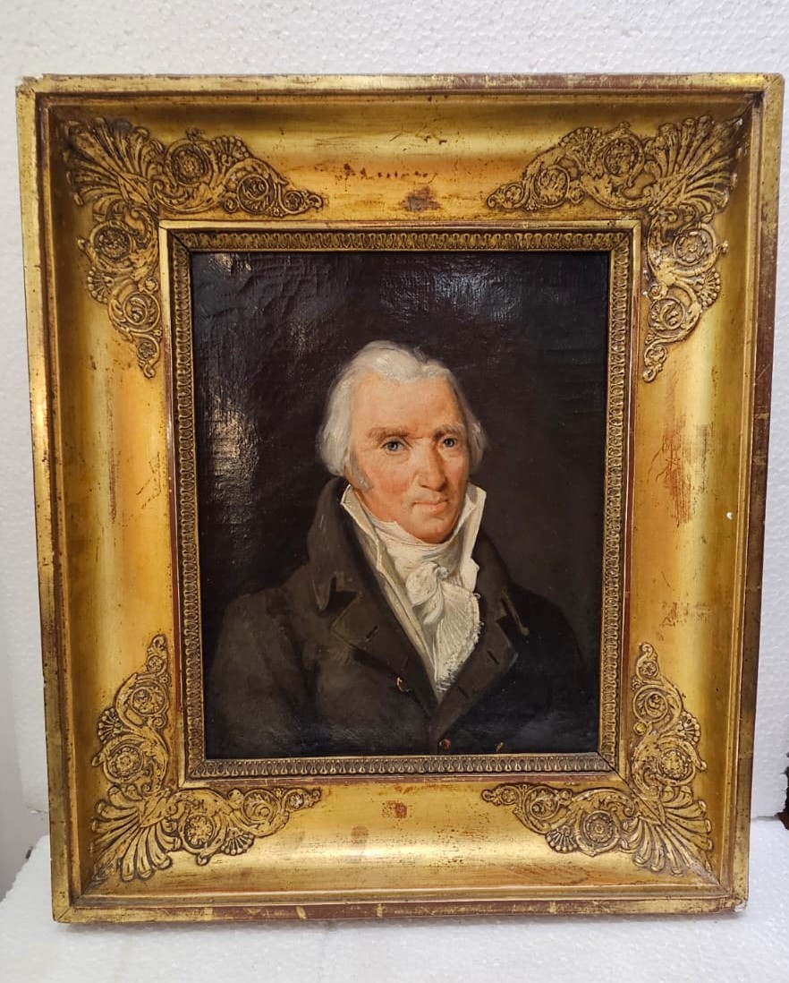 Ritratto di gentiluomo, olio su tela, XIX secolo