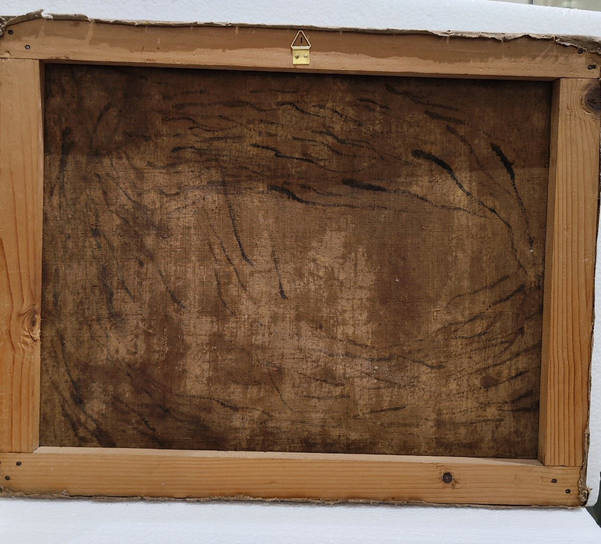 Dipinto olio su tela del XVII secolo Natività con adorazione dei pastori -photo-2