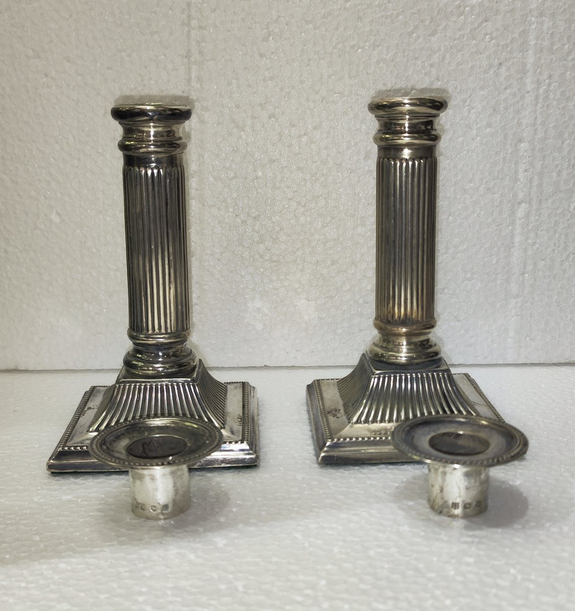 Candelieri in argento Inghilterra XIX secolo -photo-3