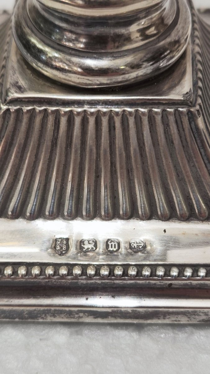 Candelieri in argento Inghilterra XIX secolo -photo-4