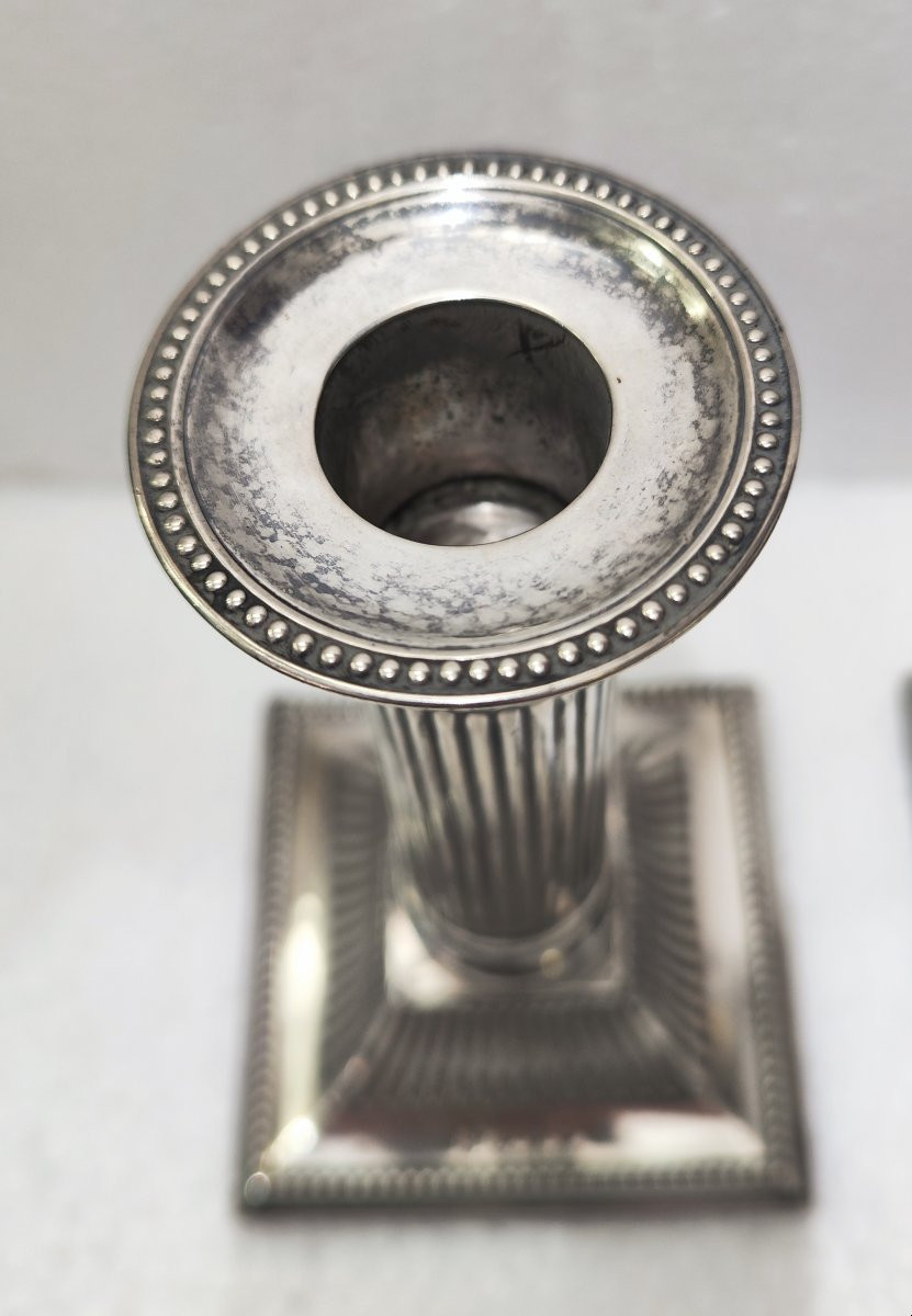 Candelieri in argento Inghilterra XIX secolo -photo-3