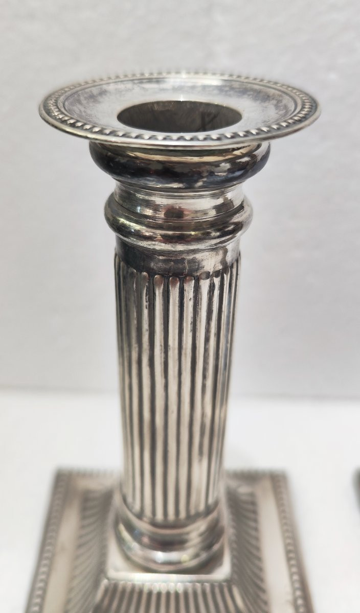 Candelieri in argento Inghilterra XIX secolo -photo-4