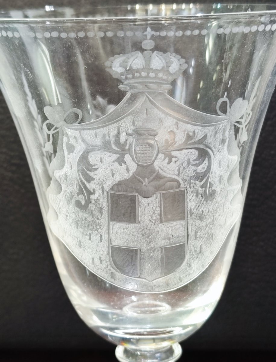 Bicchiere in cristallo della reale Famiglia Savoia -photo-4