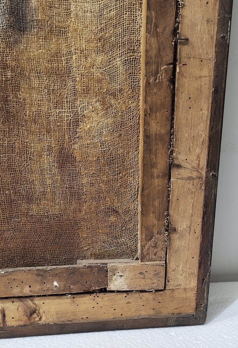 Antico dipinto raffigurante San Giuseppe e il Bambino-photo-1