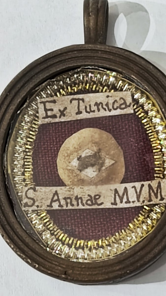 Reliquiario ex Tunica di Sant' Anna del XIX secolo -photo-4