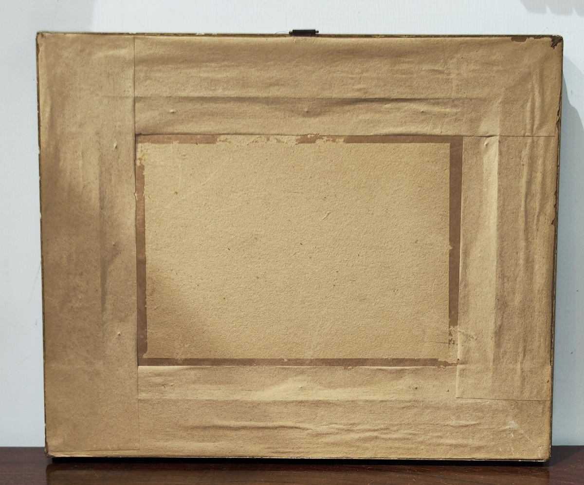 Palazzo Donn'Anna, Napoli, dipinto olio su tavoletta-photo-2