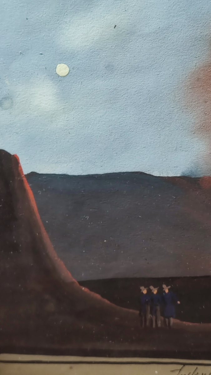 Coppia di gouache Napoli del XIX secolo-photo-3