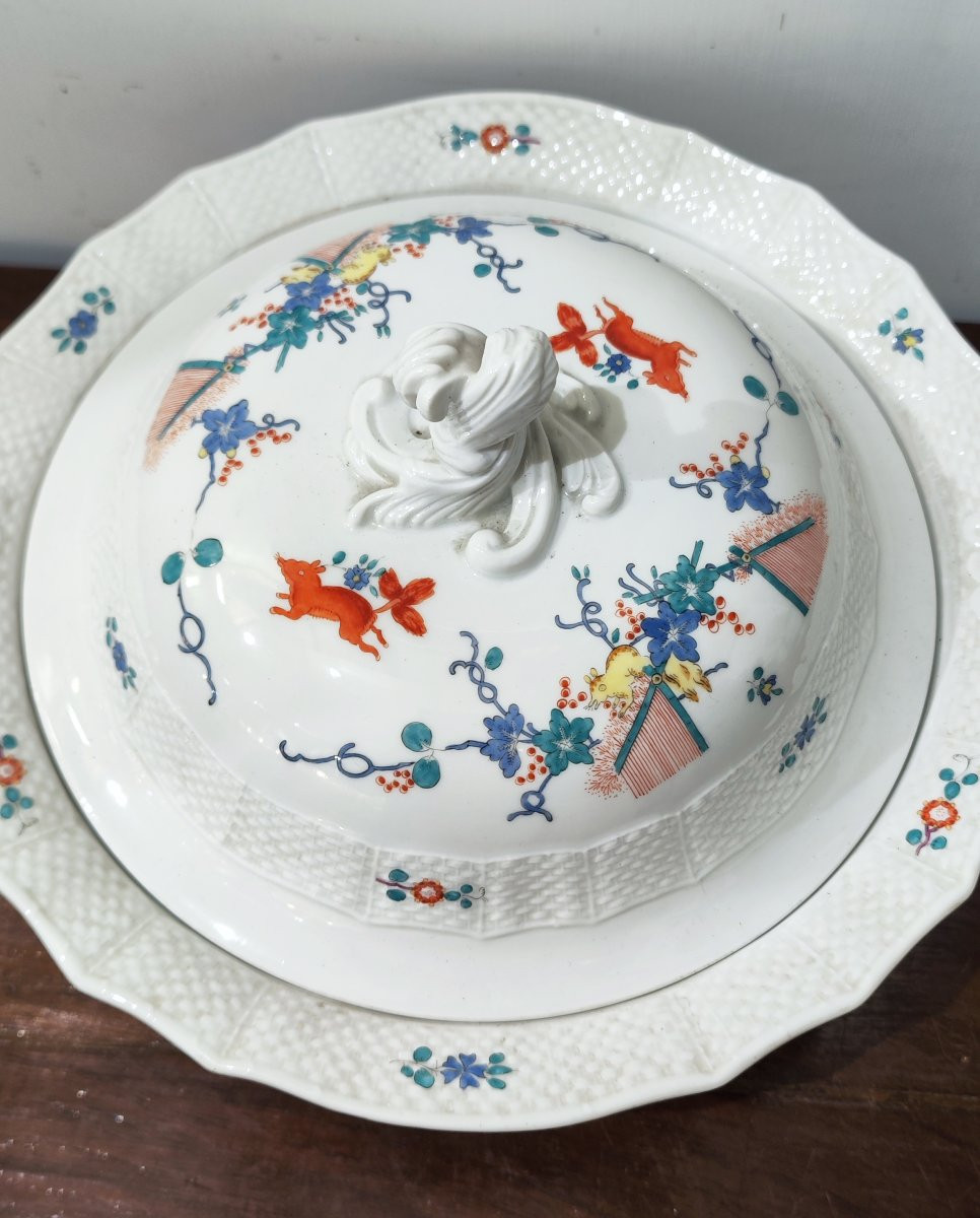 Zuppiera in porcellana di Meissen, kakiemon, del XIX secolo-photo-4