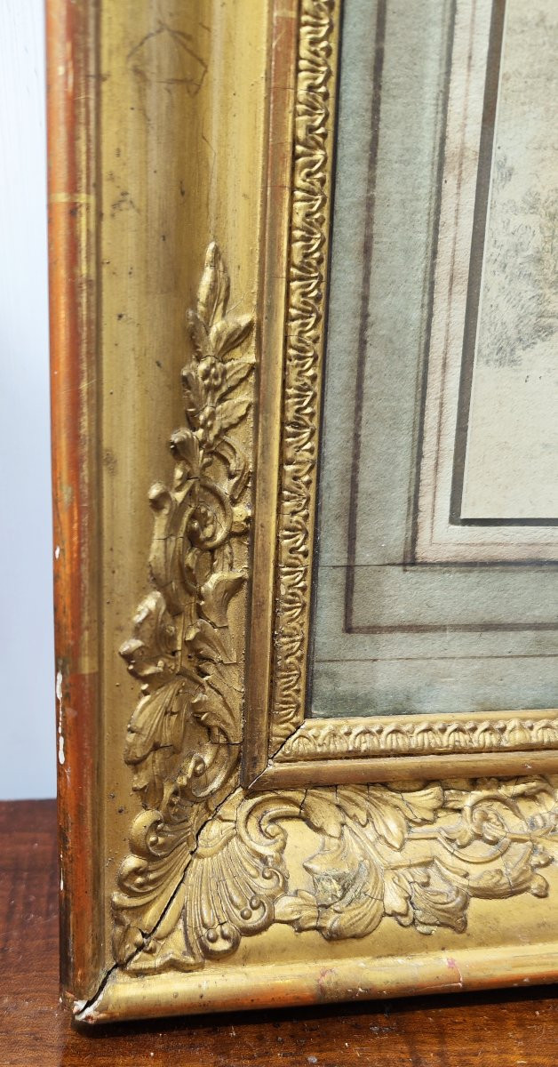 Disegno del XVIII secolo raffigurante il "Vue du Pont de Vernon"-photo-1