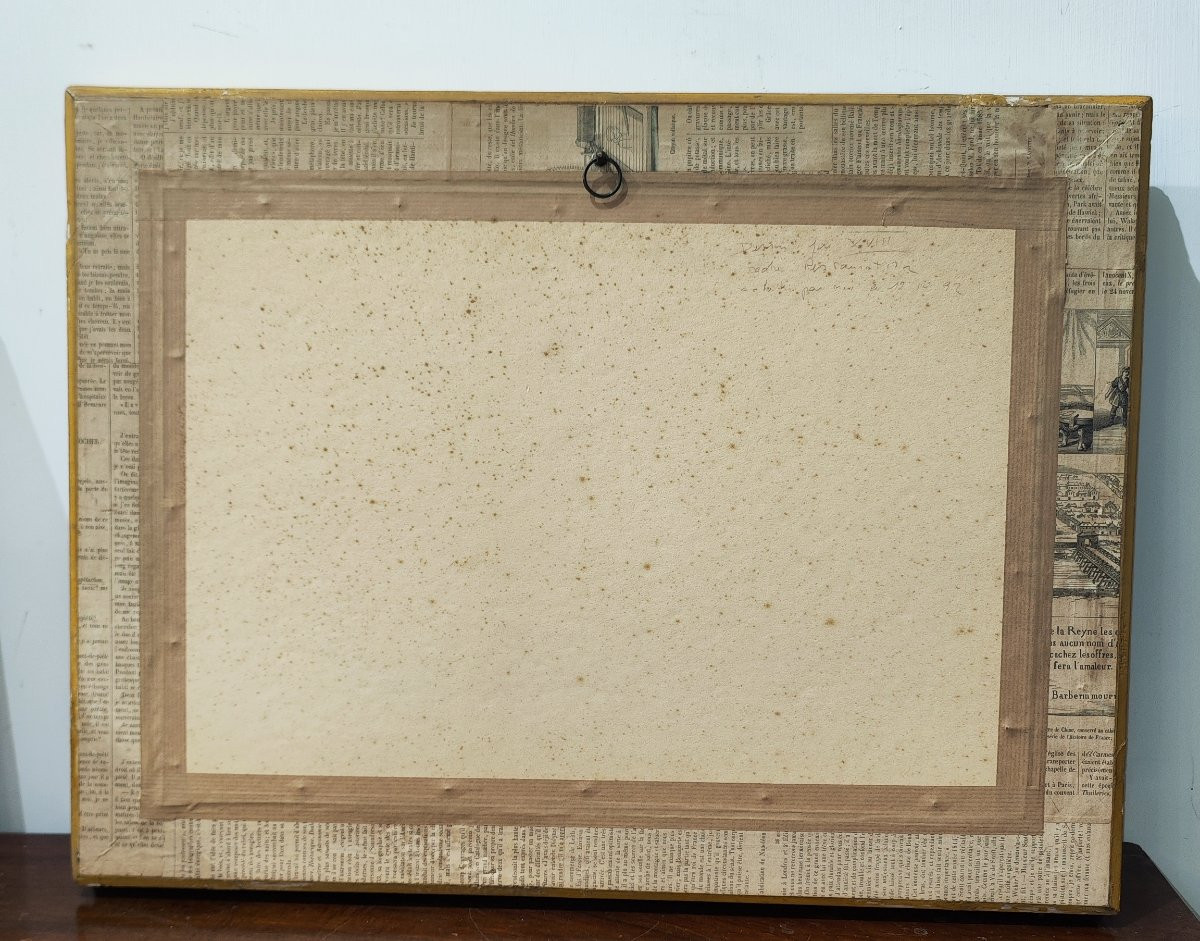 Disegno del XVIII secolo raffigurante il "Vue du Pont de Vernon"-photo-2