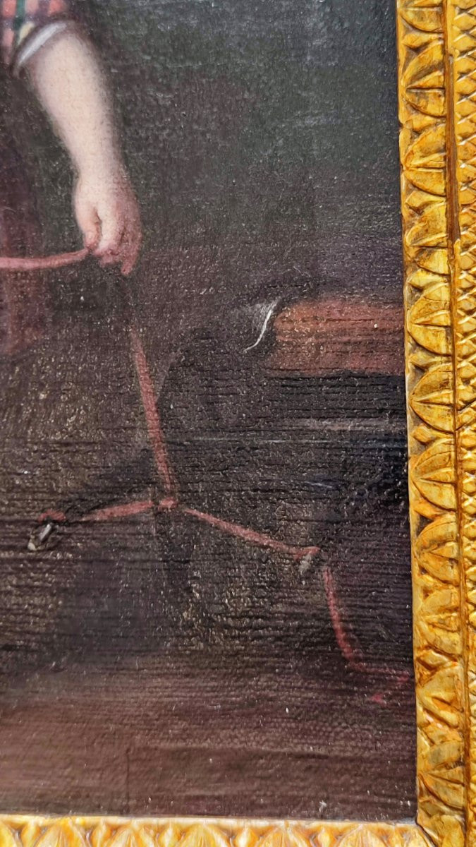 Antico ritratto di bambino del XIX secolo-photo-2