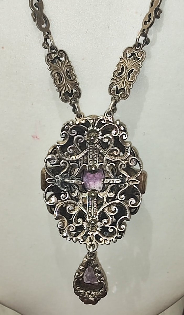 Antica collana austro-ungarica in argento -photo-2