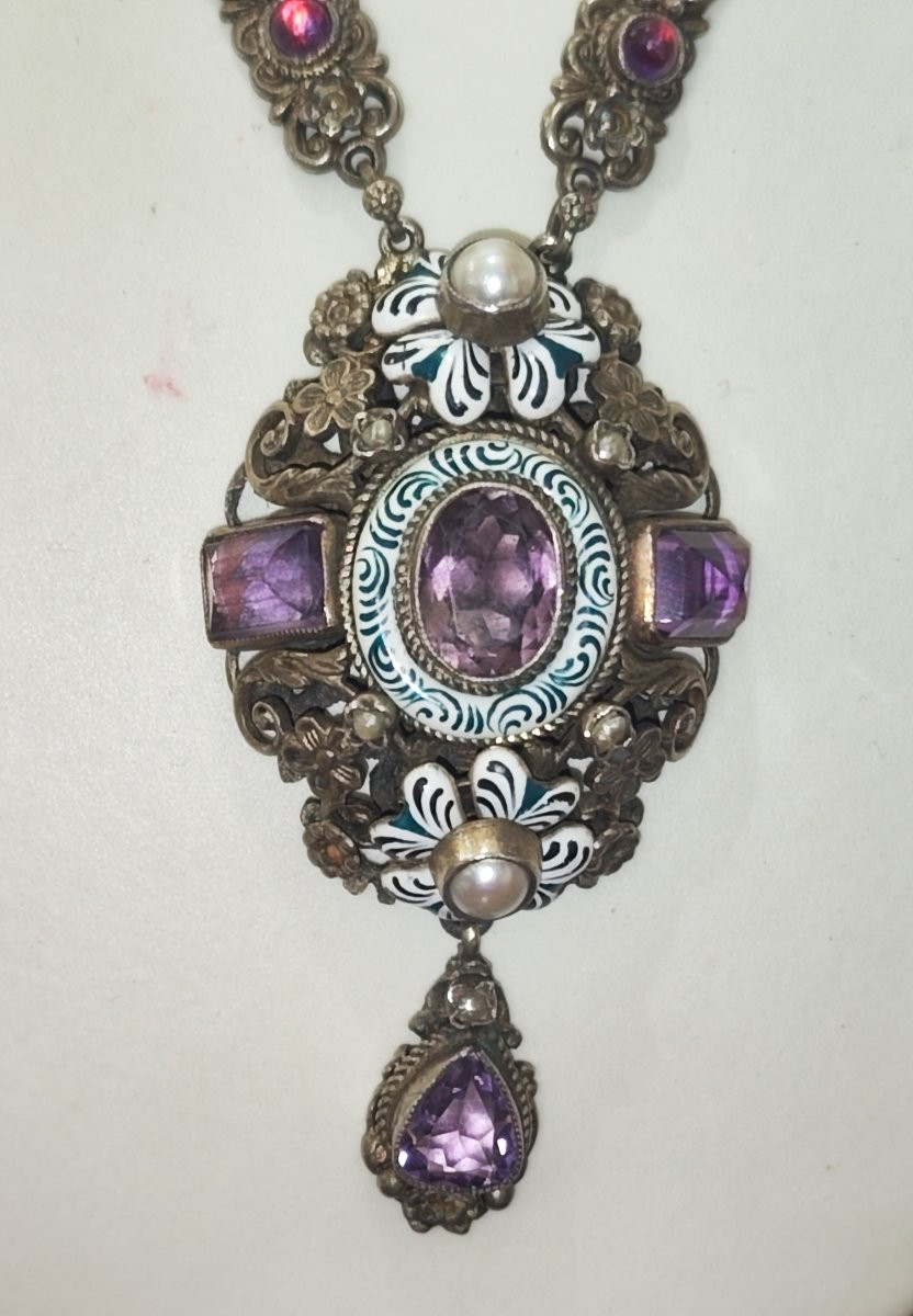 Antica collana austro-ungarica in argento -photo-4