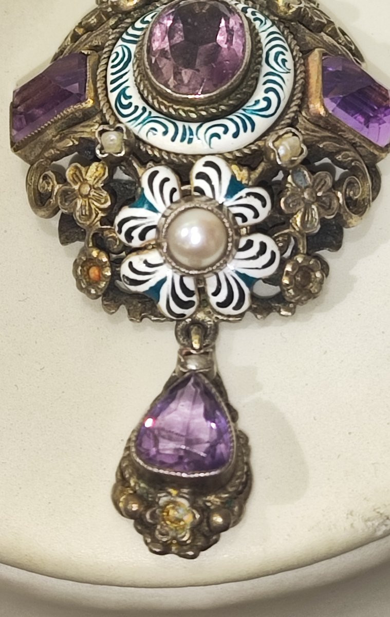 Antica collana austro-ungarica in argento -photo-2