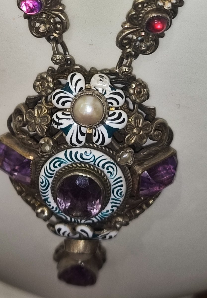 Antica collana austro-ungarica in argento -photo-4