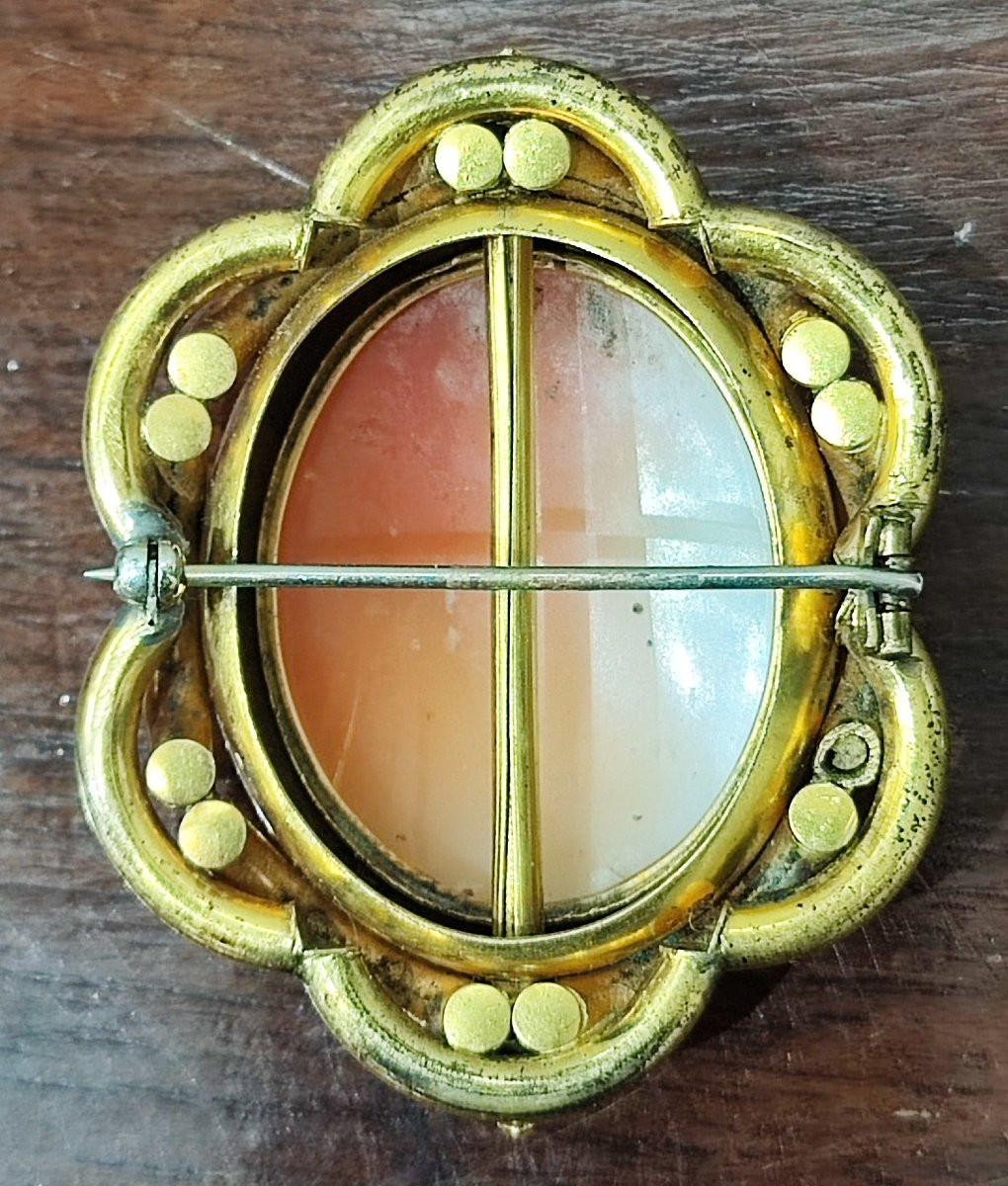 Raffinata spilla con cammeo del periodo vittoriano, XIX secolo -photo-2