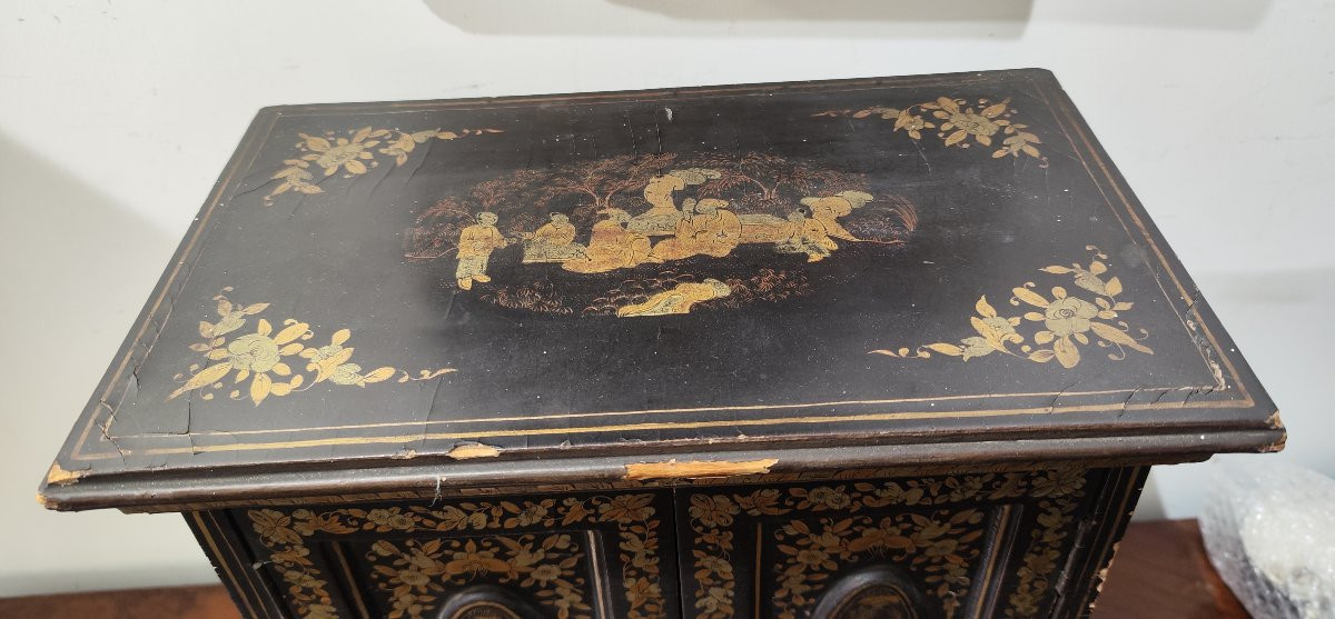 Mobiletto in lacca, Canton, dinastia Qing XIX secolo -photo-3