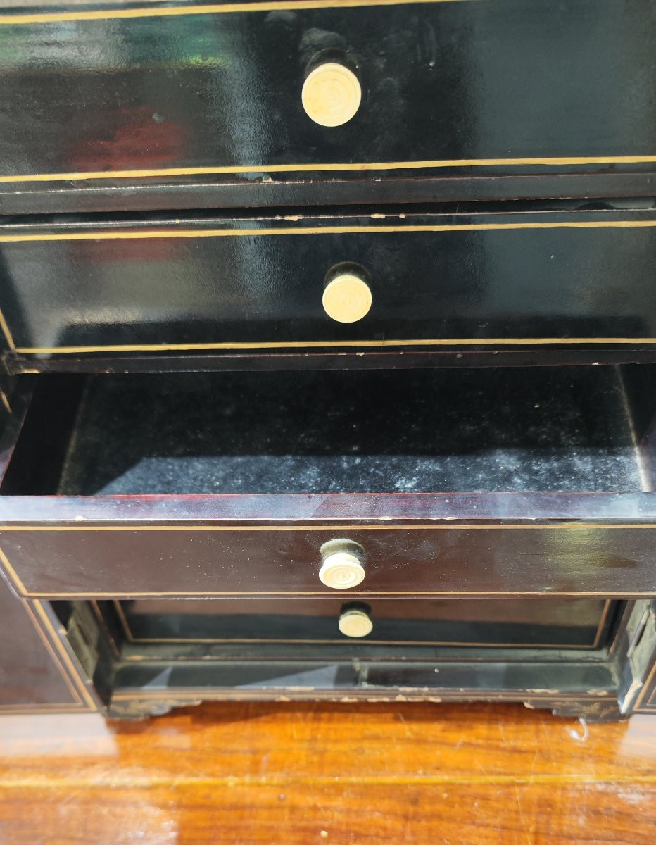 Mobiletto in lacca, Canton, dinastia Qing XIX secolo -photo-6