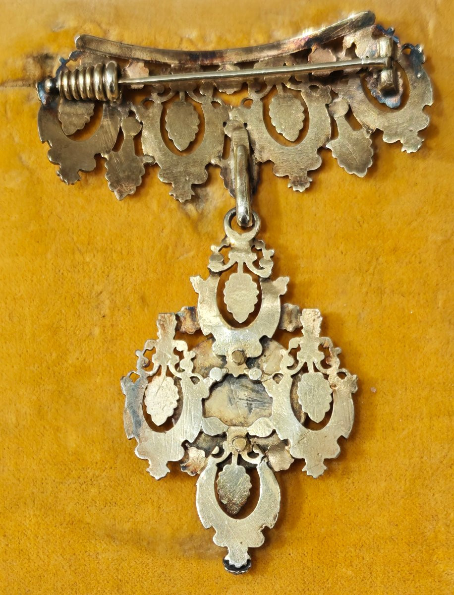 Spilla con moneta di Francesco I di Borbone -photo-3