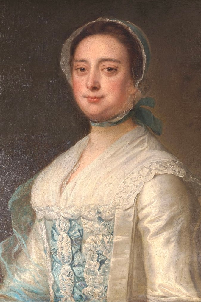 Ritratto Di Dama In Abito Di Seta - Scuola Inglese Del XVIII Secolo-photo-4
