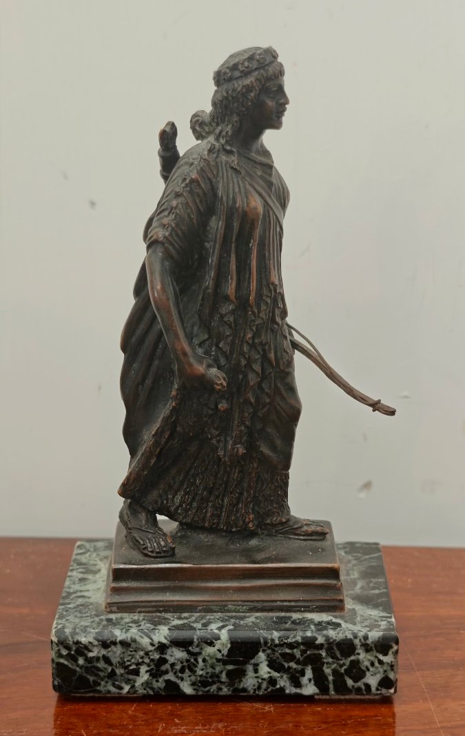 Diana la cacciatrice - Statuetta in bronzo del Grand Tour, metà del XIX secolo-photo-4