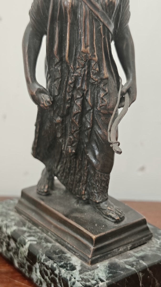 Diana la cacciatrice - Statuetta in bronzo del Grand Tour, metà del XIX secolo-photo-3