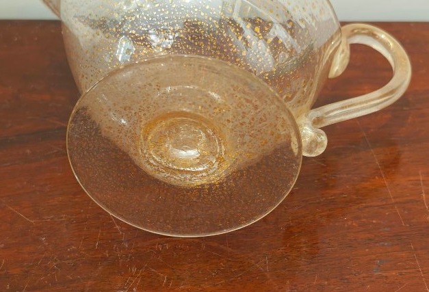 Salsiera con piattino Barovier, Murano 1940 c.-photo-4