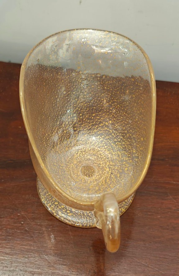 Salsiera con piattino Barovier, Murano 1940 c.-photo-1