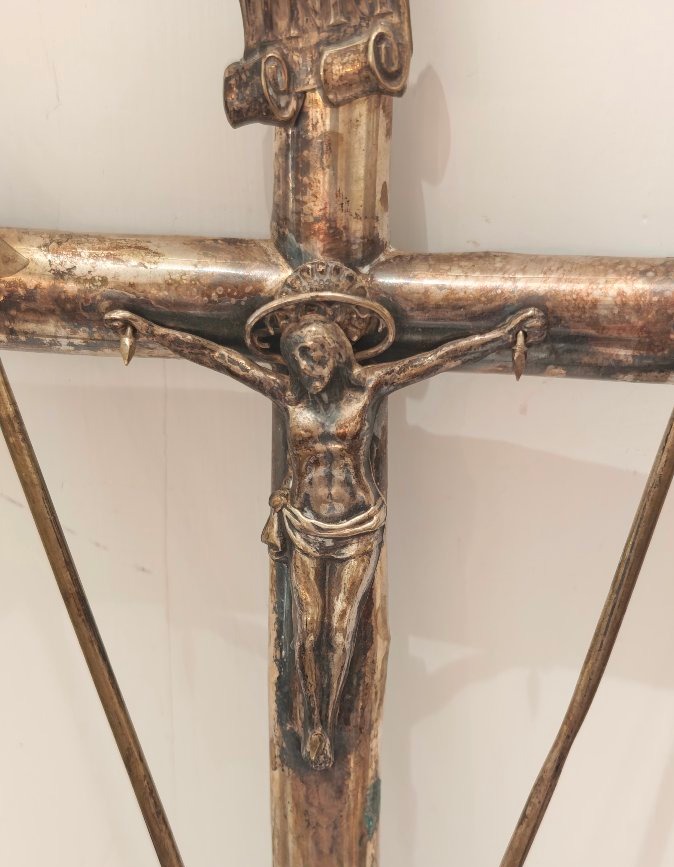 Crocifisso della Passione in argento Italia, XIX secolo-photo-2