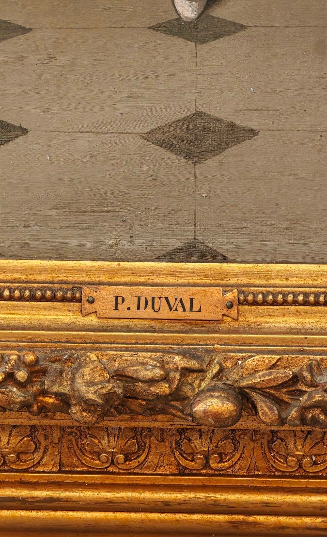 Coppia dipinti firmati P. Duval del XIXsecolo Donne Spagnole Andaluse Gitane -photo-5