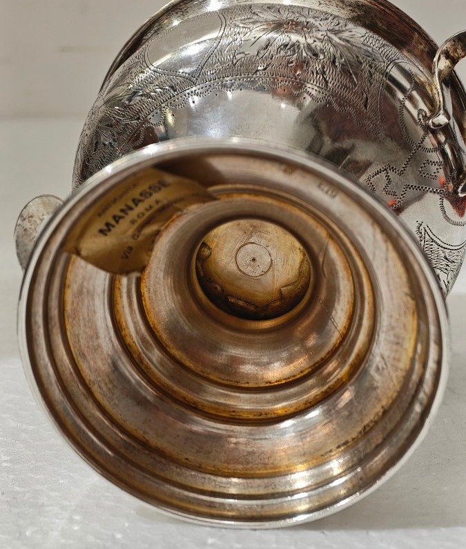 Zuccheriera Antica in Argento Russia Mosca 1885 -photo-2