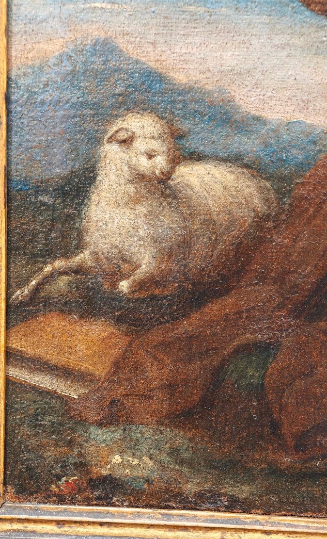 Visione Estatica di San Francesco di Paola del XVIII secolo Napoli -photo-4