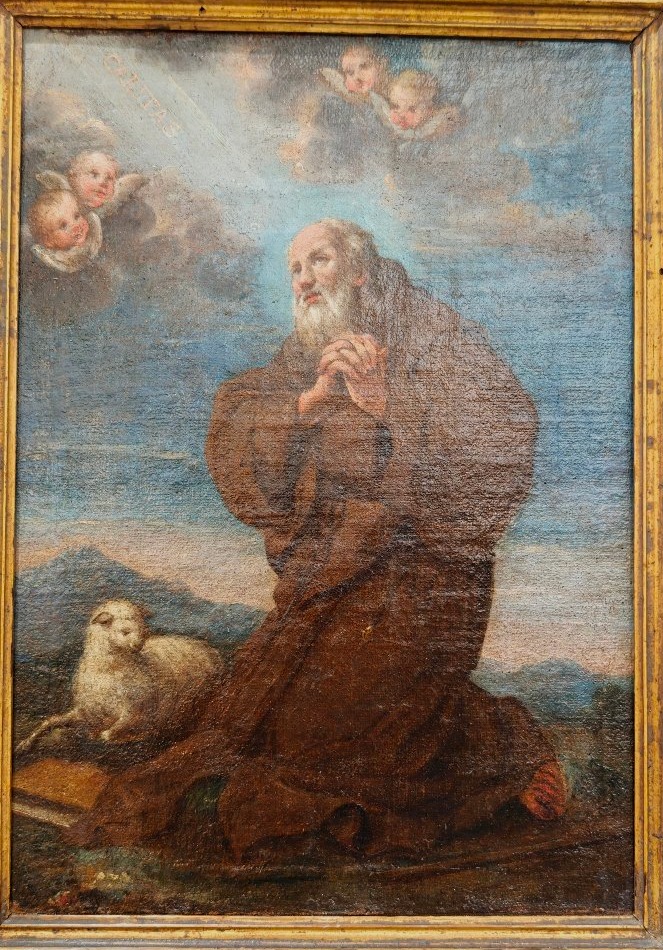 Visione Estatica di San Francesco di Paola del XVIII secolo Napoli -photo-3