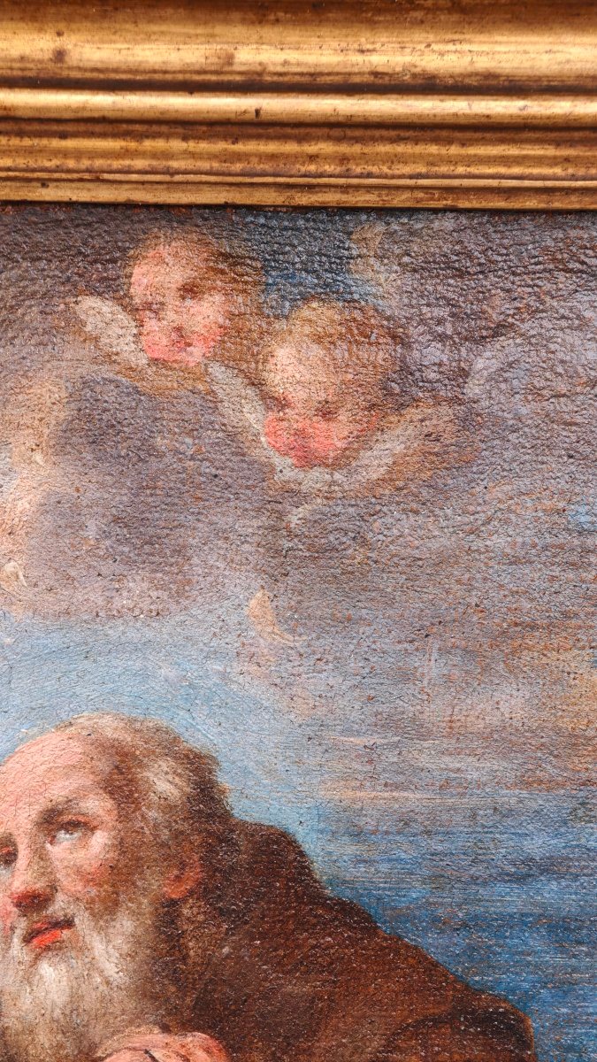 Visione Estatica di San Francesco di Paola del XVIII secolo Napoli -photo-6