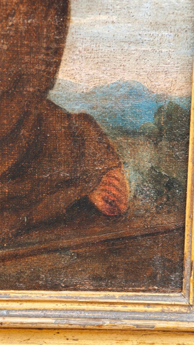 Visione Estatica di San Francesco di Paola del XVIII secolo Napoli -photo-7