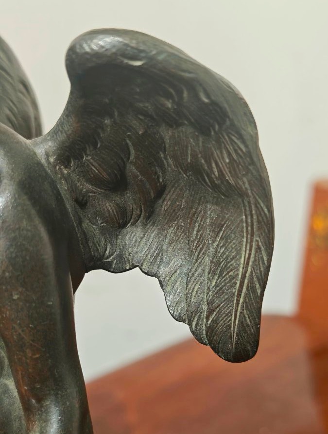 Scultura Cupido in Bronzo del XIX secolo -photo-1