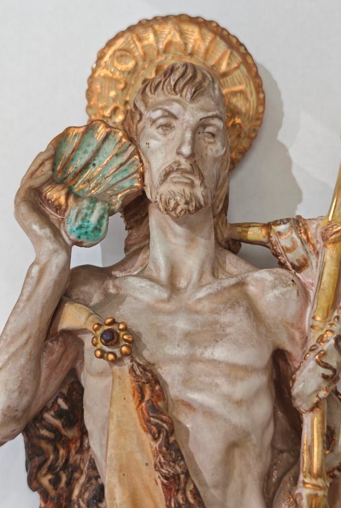 Scultura San Giovanni Battista del Prof. Eugenio Pattarino, Firenze-photo-2