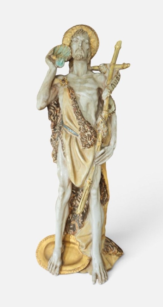 Scultura San Giovanni Battista del Prof. Eugenio Pattarino, Firenze