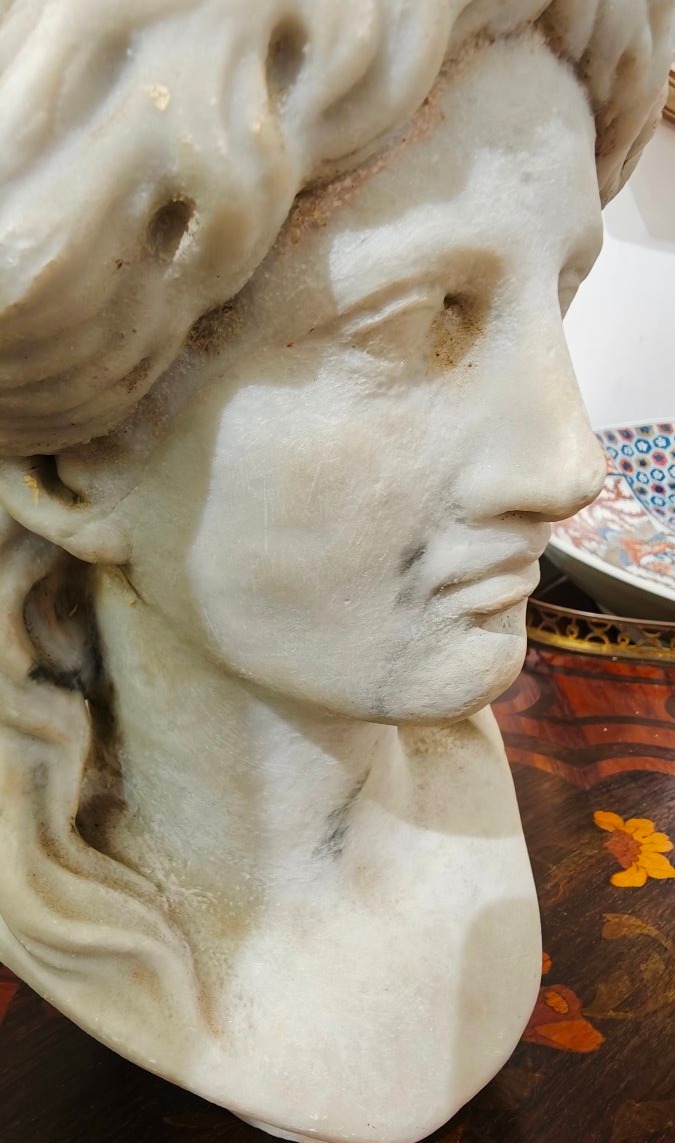 Busto in marmo di Carrara Grand Tour -photo-5
