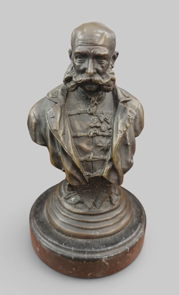 Busto in bronzo dell'Imperatore Francesco Giuseppe I d'Austria 