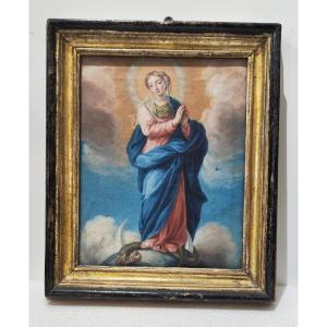 Dipinto del XVIII secolo raffigurante la Madonna Immacolata 