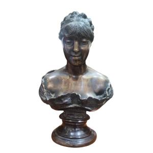 Busto di Mathilde Duffaud Firma "Gemito"