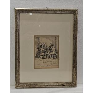 Orfeo Tamburi disegno su carta 