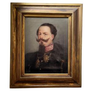 Ritratto di Vittorio Emanuele II di Savoia del XIX secolo
