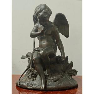 Scultura Cupido in Bronzo del XIX secolo