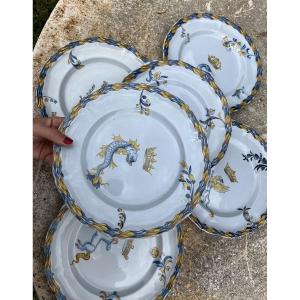 6 Plates - émile Gallé